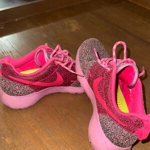 Nike Kids Pink and Black Sneakers